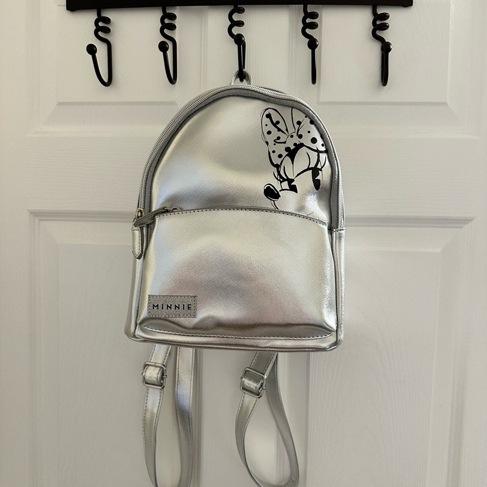 Dani Collection Backpack Silver Minnie Mouse